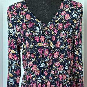 Midi Ruffled Smocked Multicolored Sundress